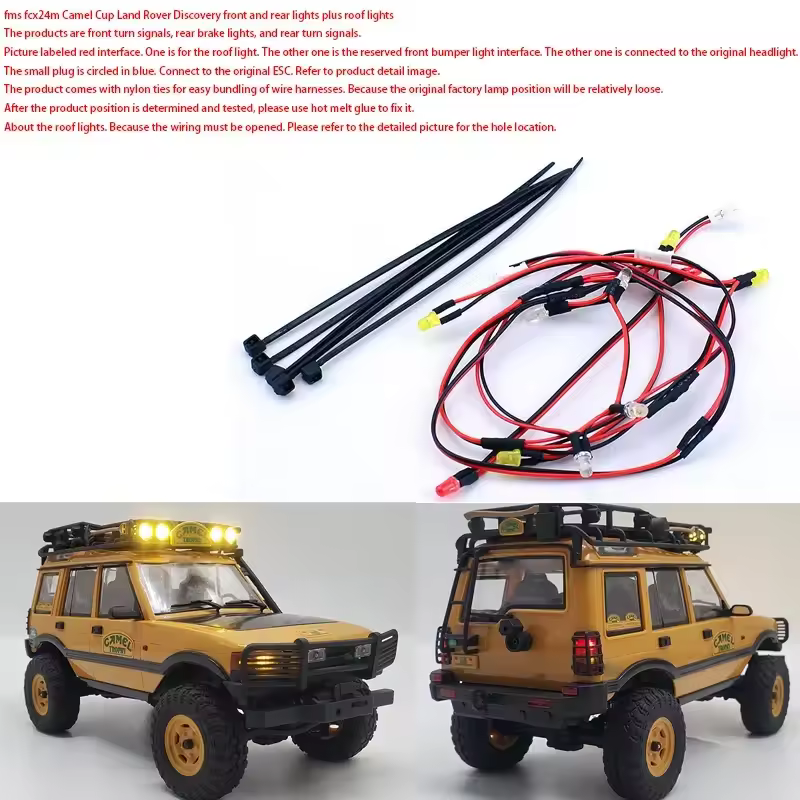 Aftermarket FCX24M Discovery light kit with front, rear, and roof lights